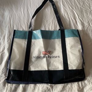Vineyard Vines Navy and White Tote Bag reusable eco friendly sustainable
